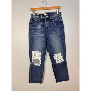L'agence Adele High Rise Crop Stovepipe Jeans Size 25 NWT‎